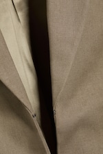Dark Beige - Relaxed Linen blend vest - 5