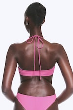 Pink - Turn Halter Bikini Top - 2