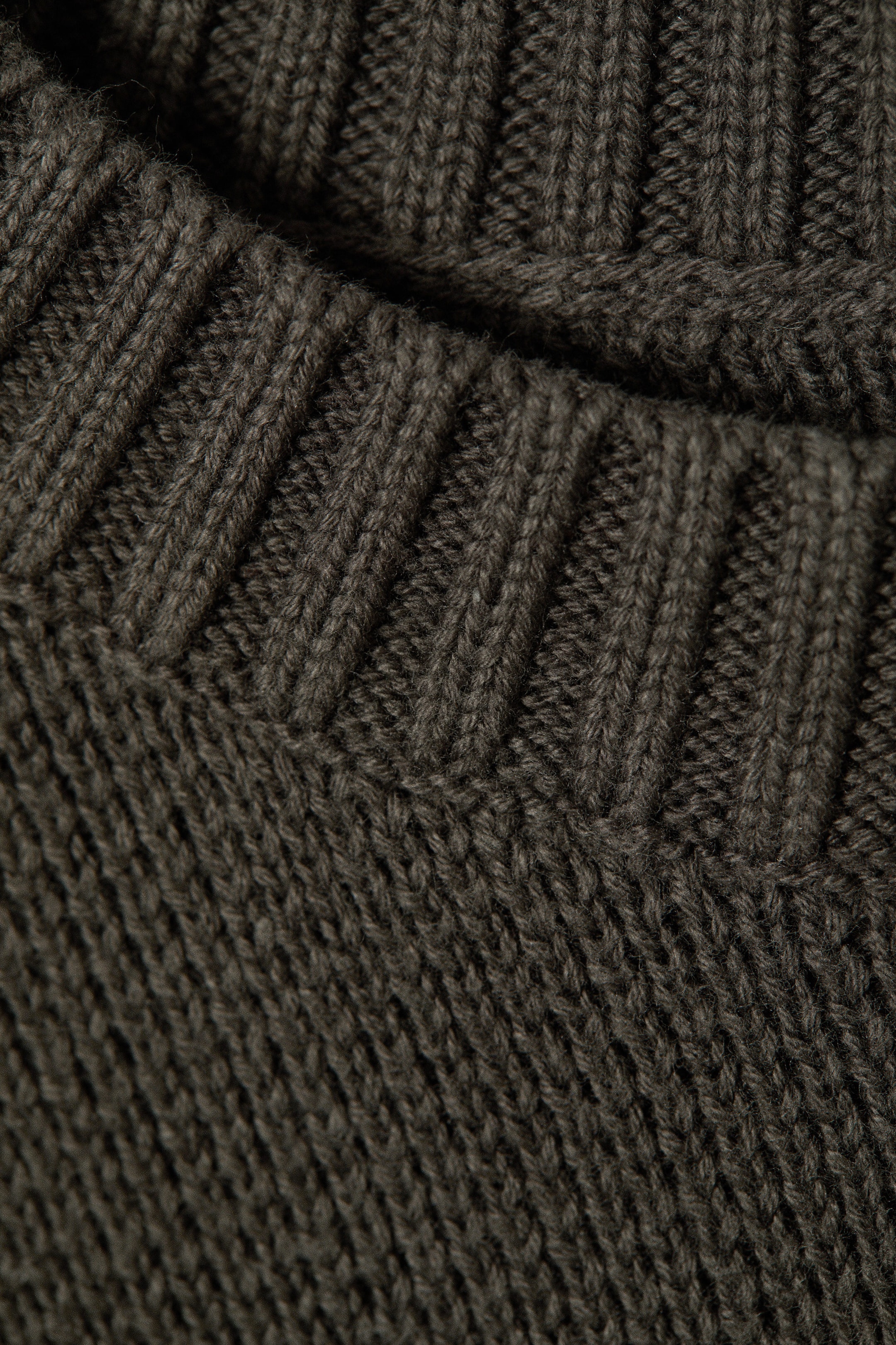 Dark Mole - Back Print - Oversized Graphic Knitted Cotton Sweater - 5