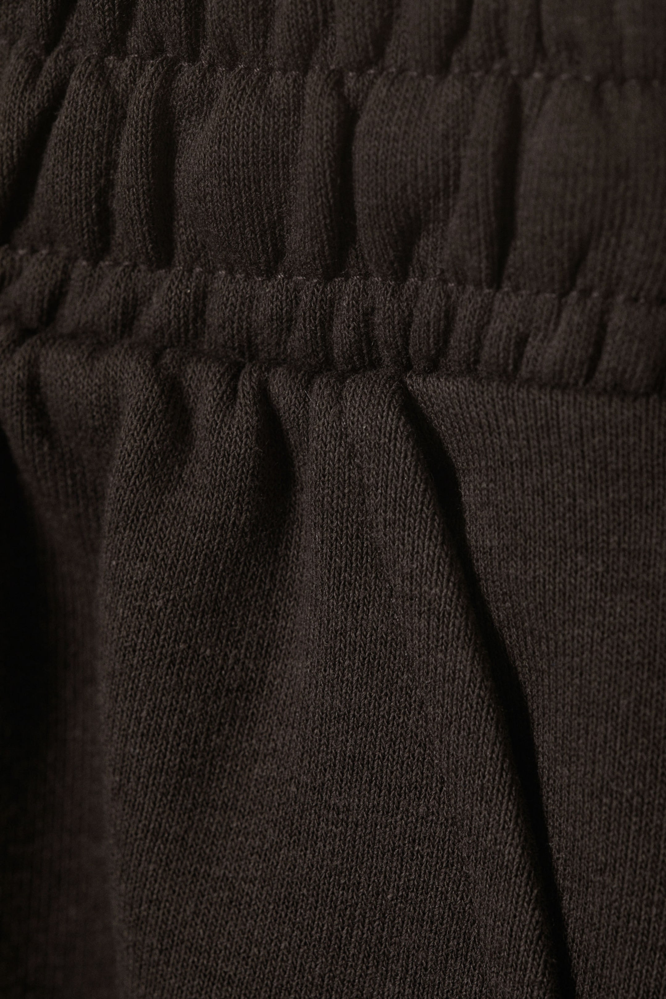 Dark Brown - Low Rise Wide Leg Baggy Sweatpants - 5