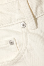 White - Rowe Super High Waisted Regular Straight Jeans - 1