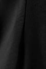 Zwart - Peplum top met boothals - 1