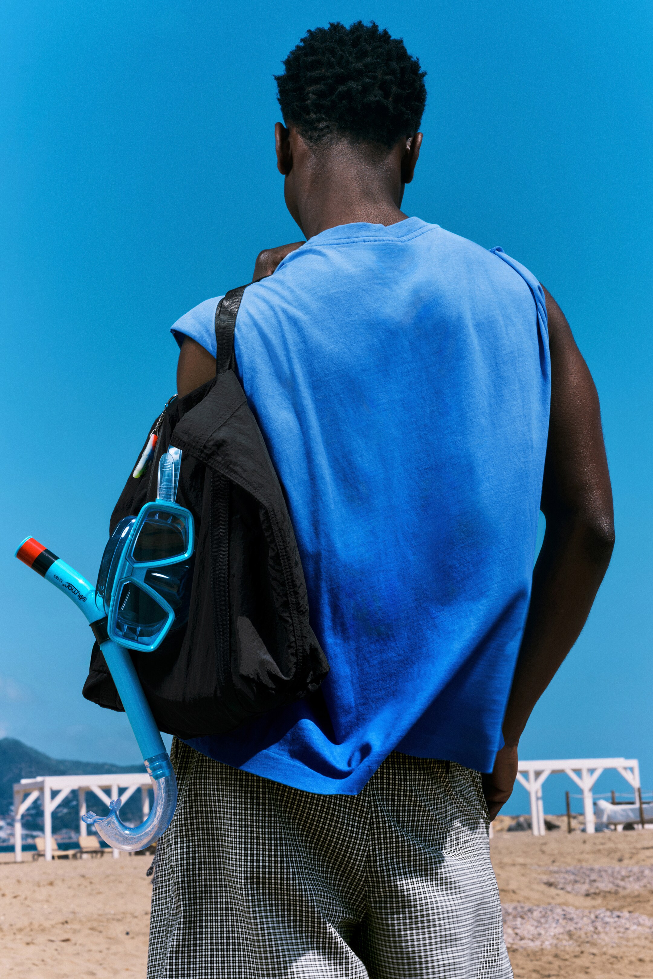 Zobrazit větší obrázek: Loose Fit Raw Hem Square Tank Top - Sun-Faded Blue - MUŽI | H&M CZ 3