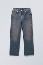 Red cast - Galaxy Mid Rise Loose Straight Jeans - 0