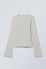 Ecru - Longsleeve aus Baumwolle - 3