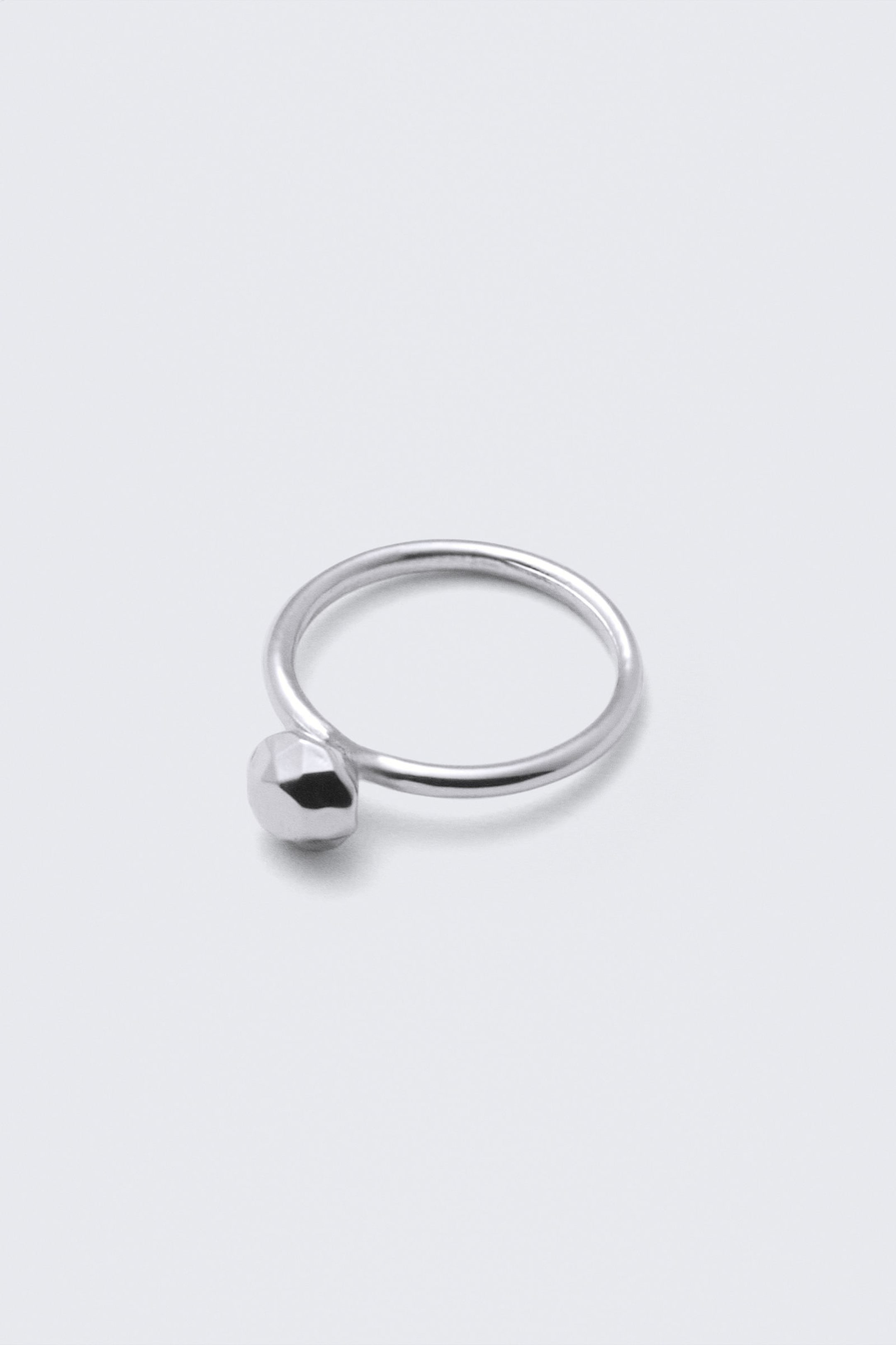 Silver - Metal Diamond Ring