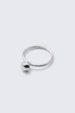 Silber - Diamantring aus Metall - 0