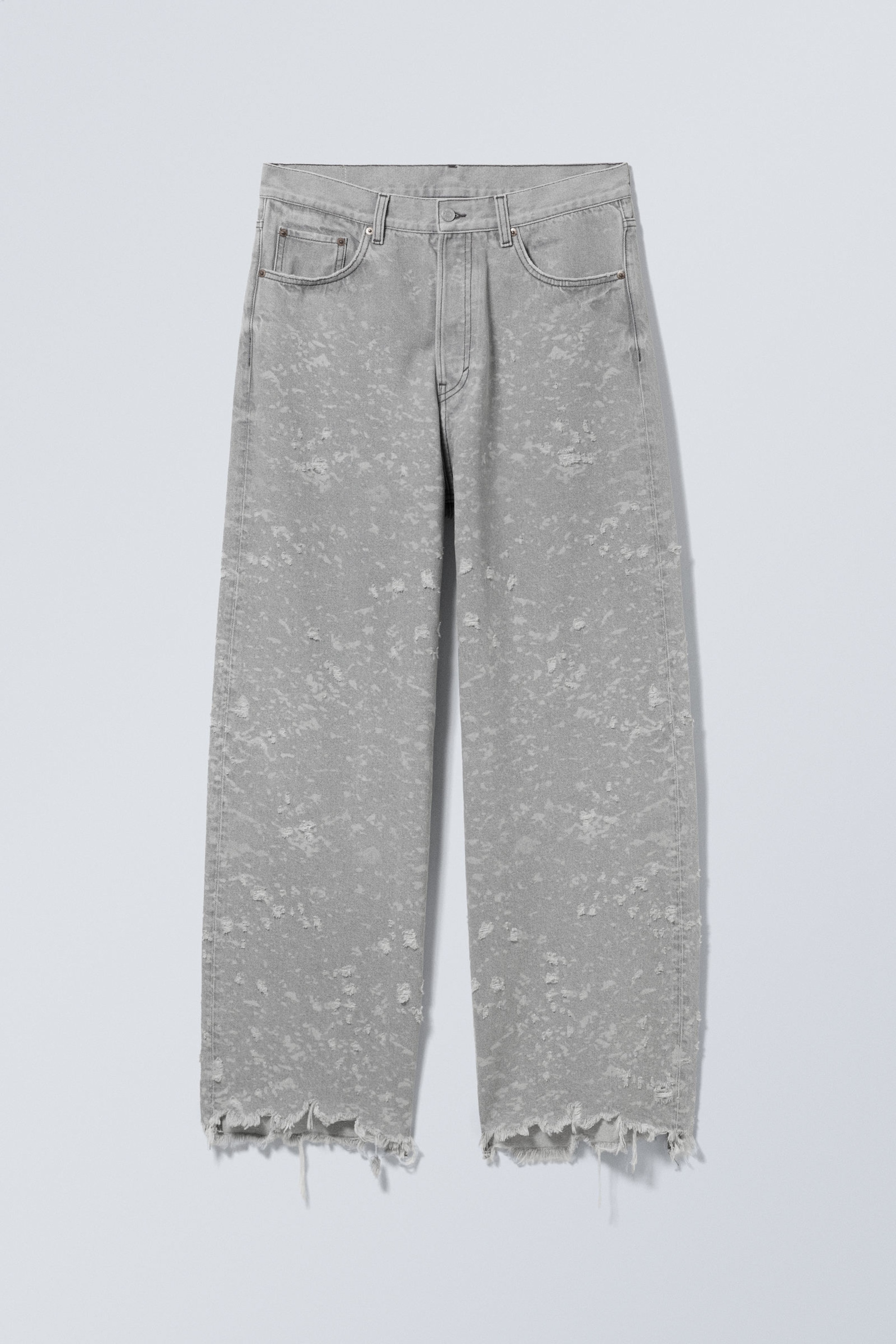 Grey - Denimal - Astro Loose Baggy Trash Jeans - 0
