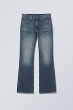 Deep Cyan - Medium Blue - Moon Mid Rise Regular Bootcut Jeans - 0