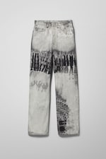 Tie-Dye - Rowe Super High Waisted Regular Straight Jeans - 0
