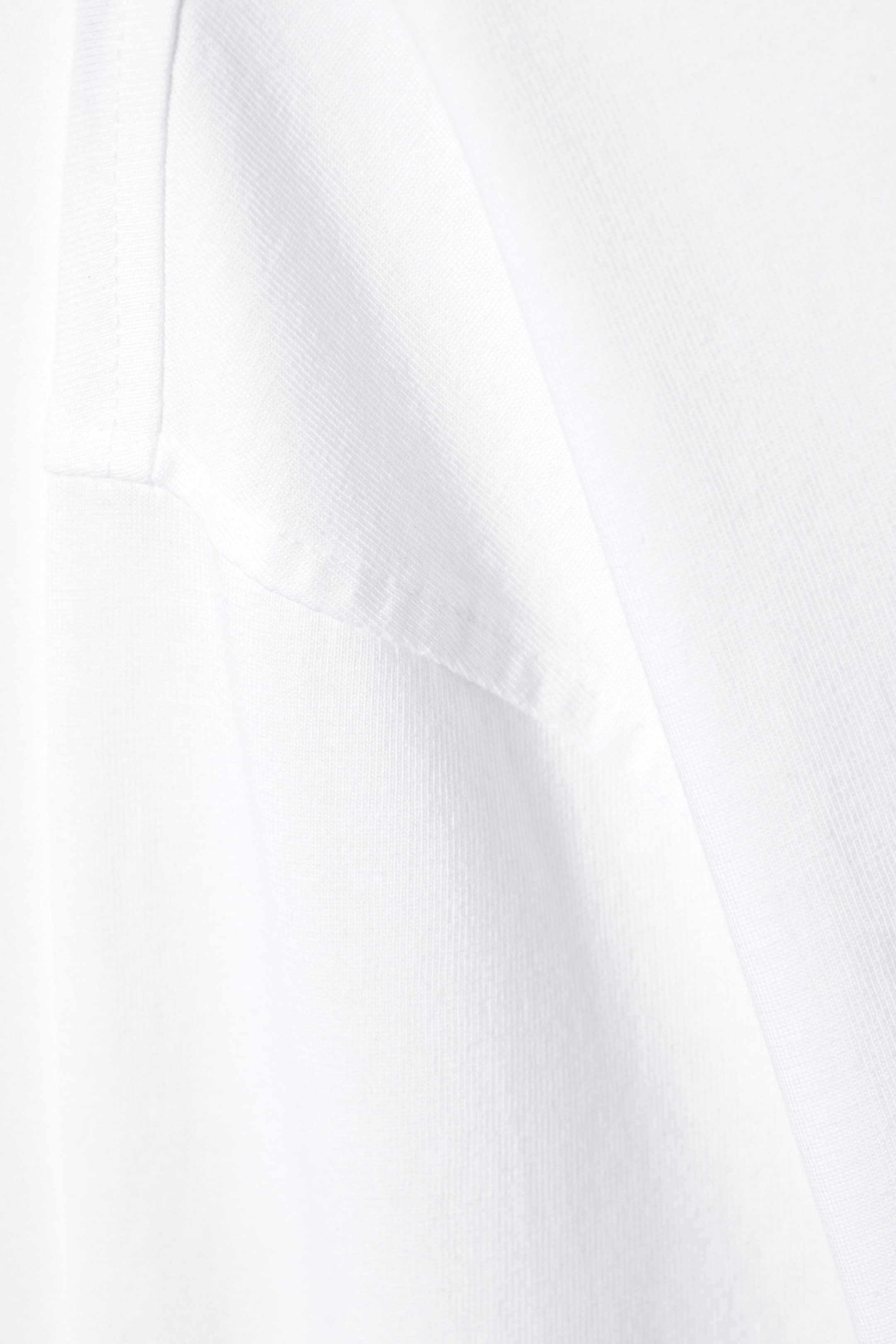 Wit - Oversized T-shirt met lange mouwen - 4