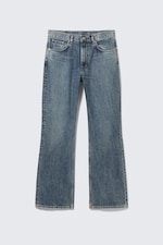 Second Blue - Mellanblå - Mercury Mid Waist Relaxed Bootcut Leg Jeans - 2