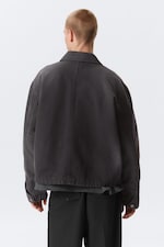 Washed Black - Relaxed Washed Utility Jacket - 3