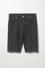 Black - Space Denim Shorts - 0