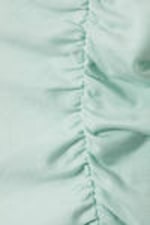 Light Dusty Turquoise - Ruched Off Shoulder Top - 1