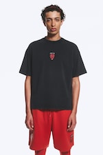 Off Black - TOFFS Loose Boxy Football T-Shirt - 1