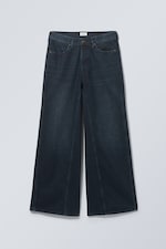 Blue Layer - Lediga Normalhöga Vida Jeans - 0