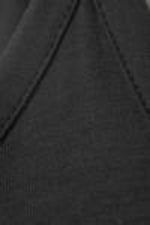 Off-black - Smooth Strap Maxi Dress - 4