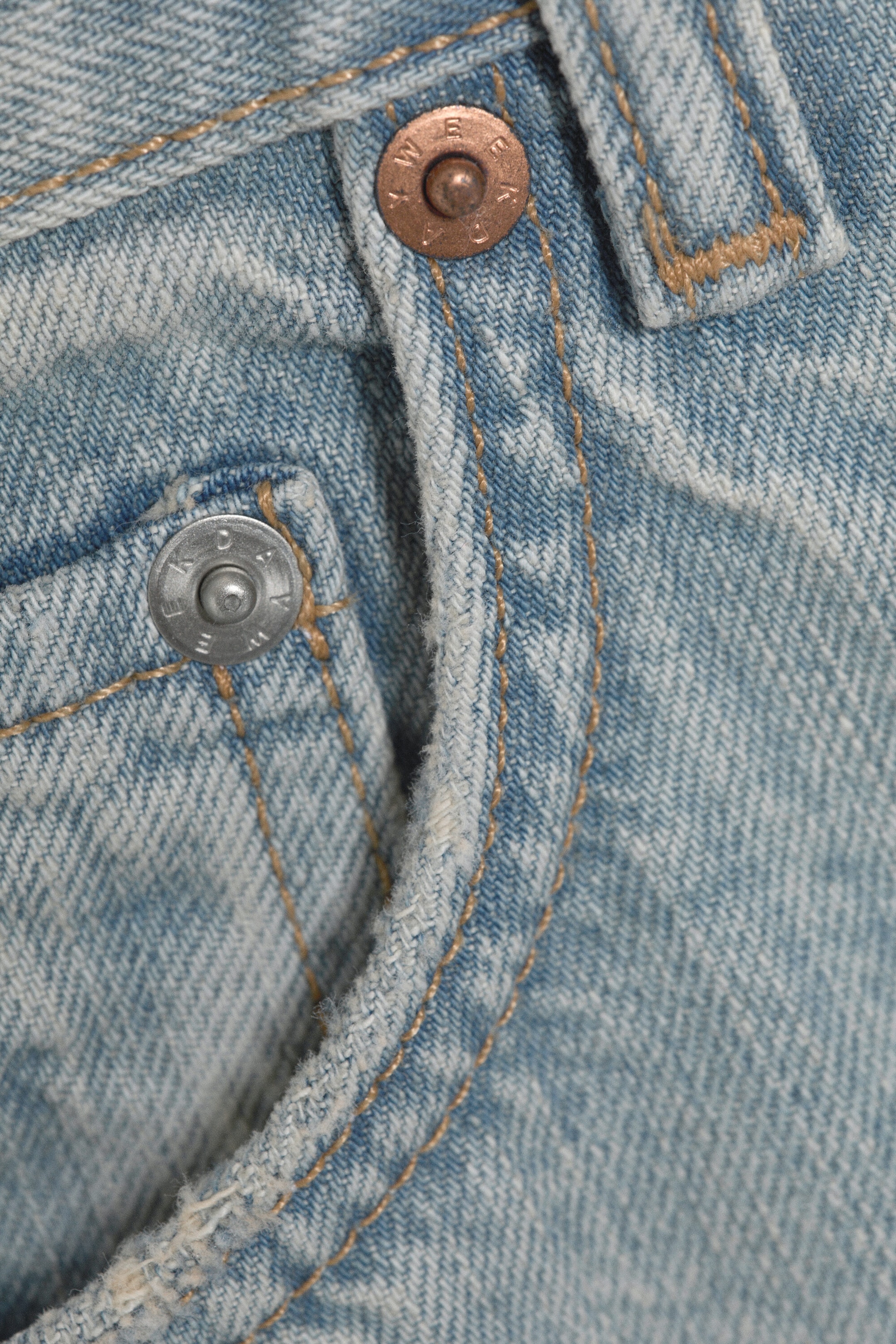 Blaze Blue - Light Blue - SPACE MID RISE RELAXED STRAIGHT JEANS - 2