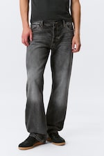 Dusky Black - Black - Meteor Low Rise Relaxed Straight Leg Jeans - 1