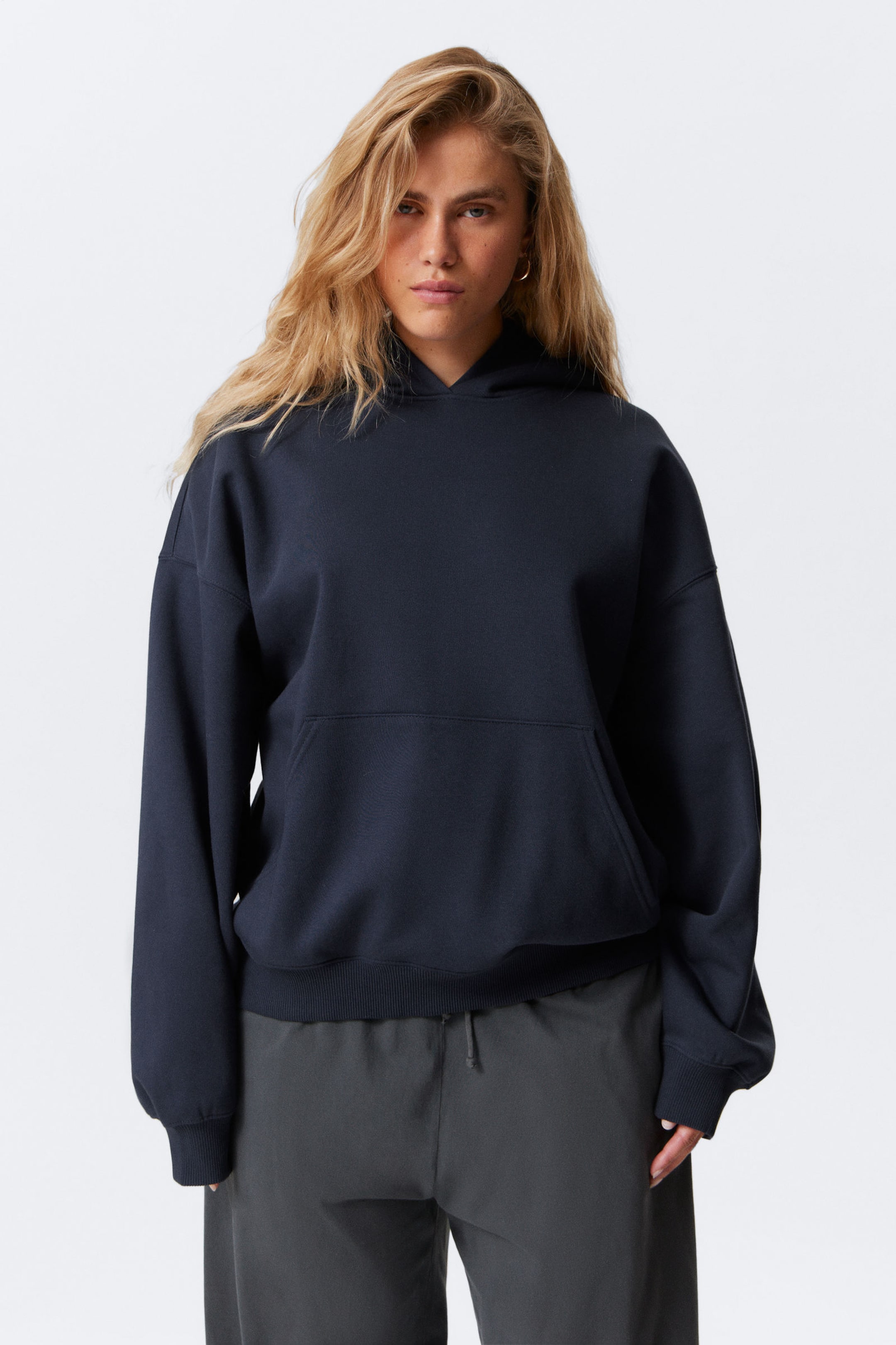 #3B3D4B - Schwerer Oversized-Hoodie - 1