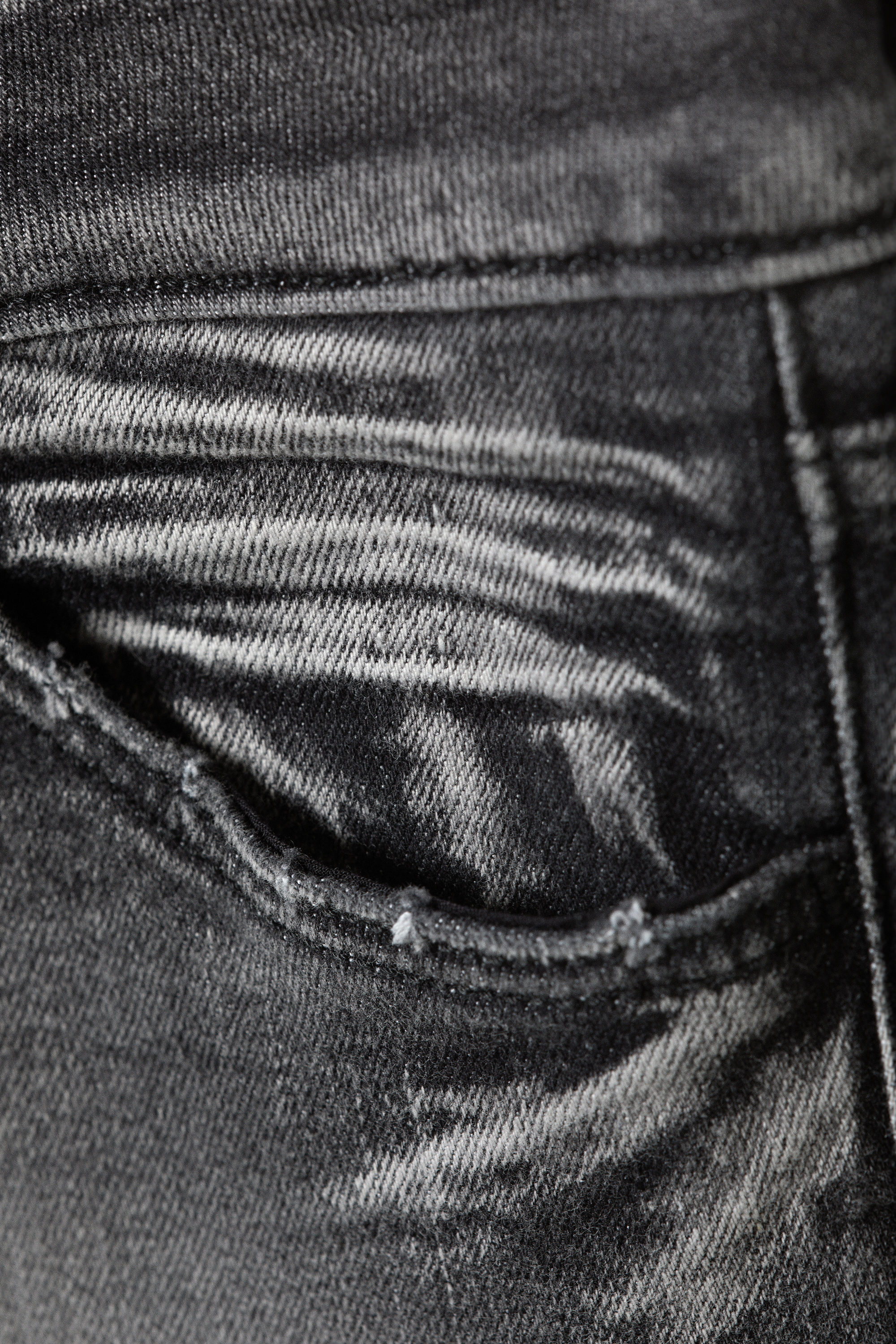 Black Moon - Grau - Booty Bei – Low Waist Skinny Bootcut Jeans - 6