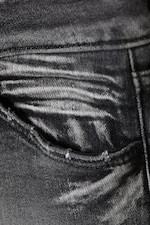 Black Moon - Grå - Booty Bei Low Waist Skinny Bootcut Jeans - 6