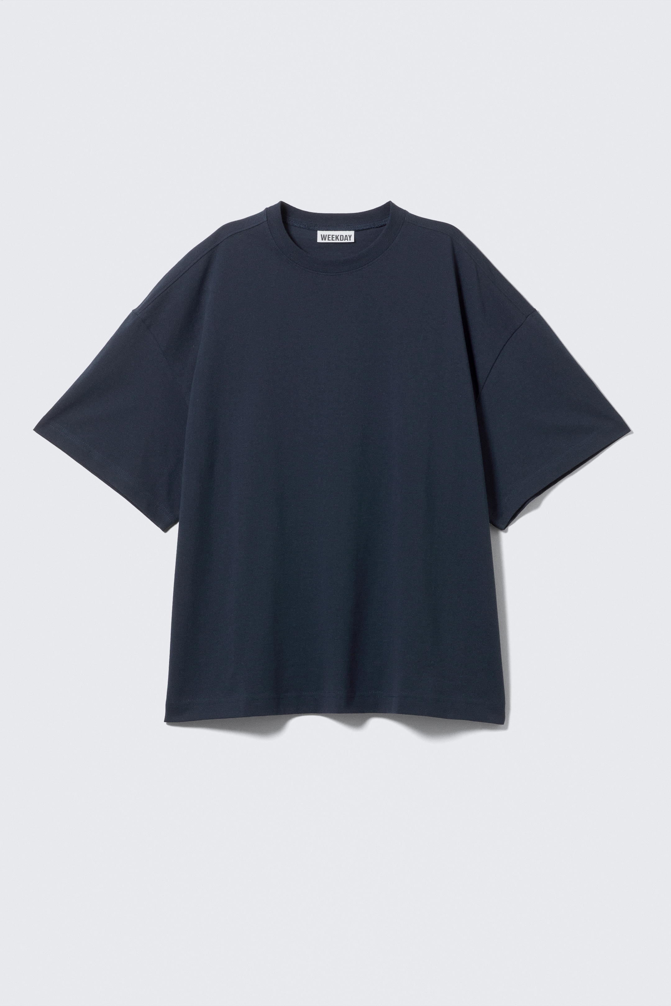 Ver imagen más grande: Camiseta de algodón de manga corta oversized - Azul marino - MUJER | H&M ES 4