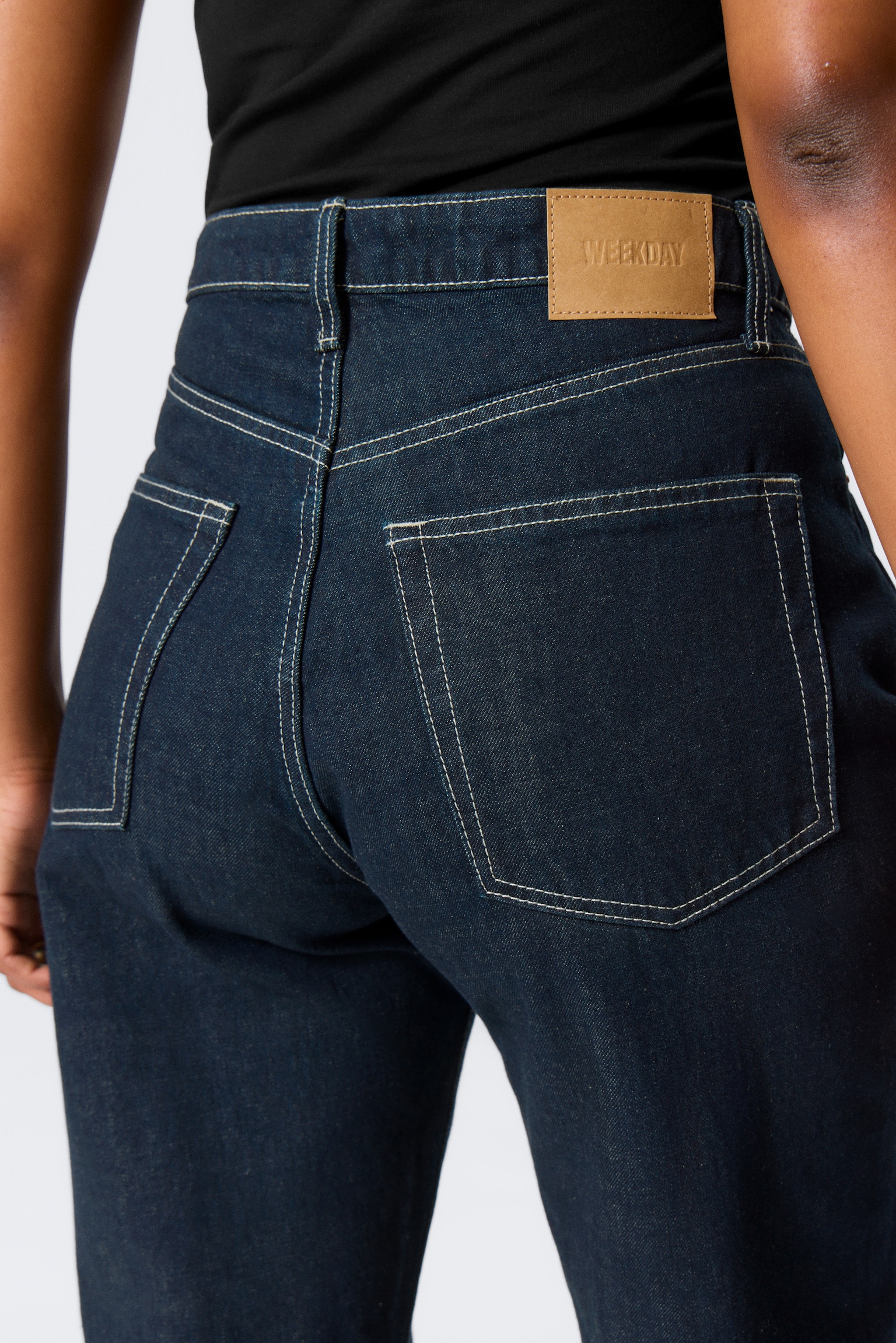 Resolute Curve High Waisted Regular Straight Jeans - Blue Rinse - Dark Blue/Second Blue - stredne modrá/Tuned Black - Black/90s Blue - Medium Blue - 6