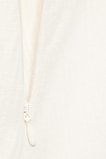 Blanc - Mini-robe en sergé sans manches - 2