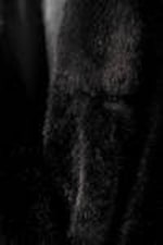 Black/Brown - Two-Toned - Double-Breasted Oversized Faux Fur Coat - 1