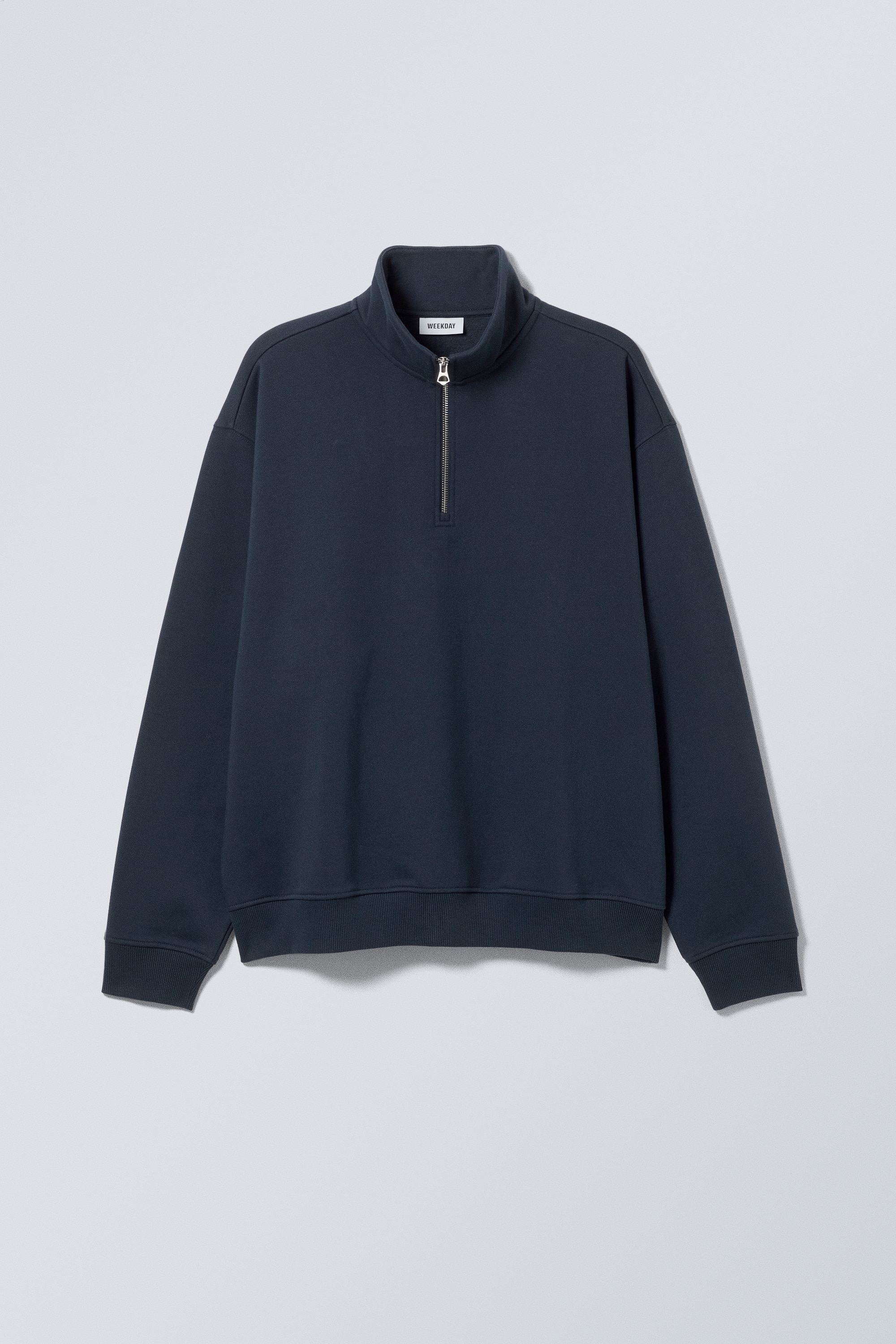 Relaxed Heavy Half Zip Sweater - Black - BĂRBAŢI | H&M RO