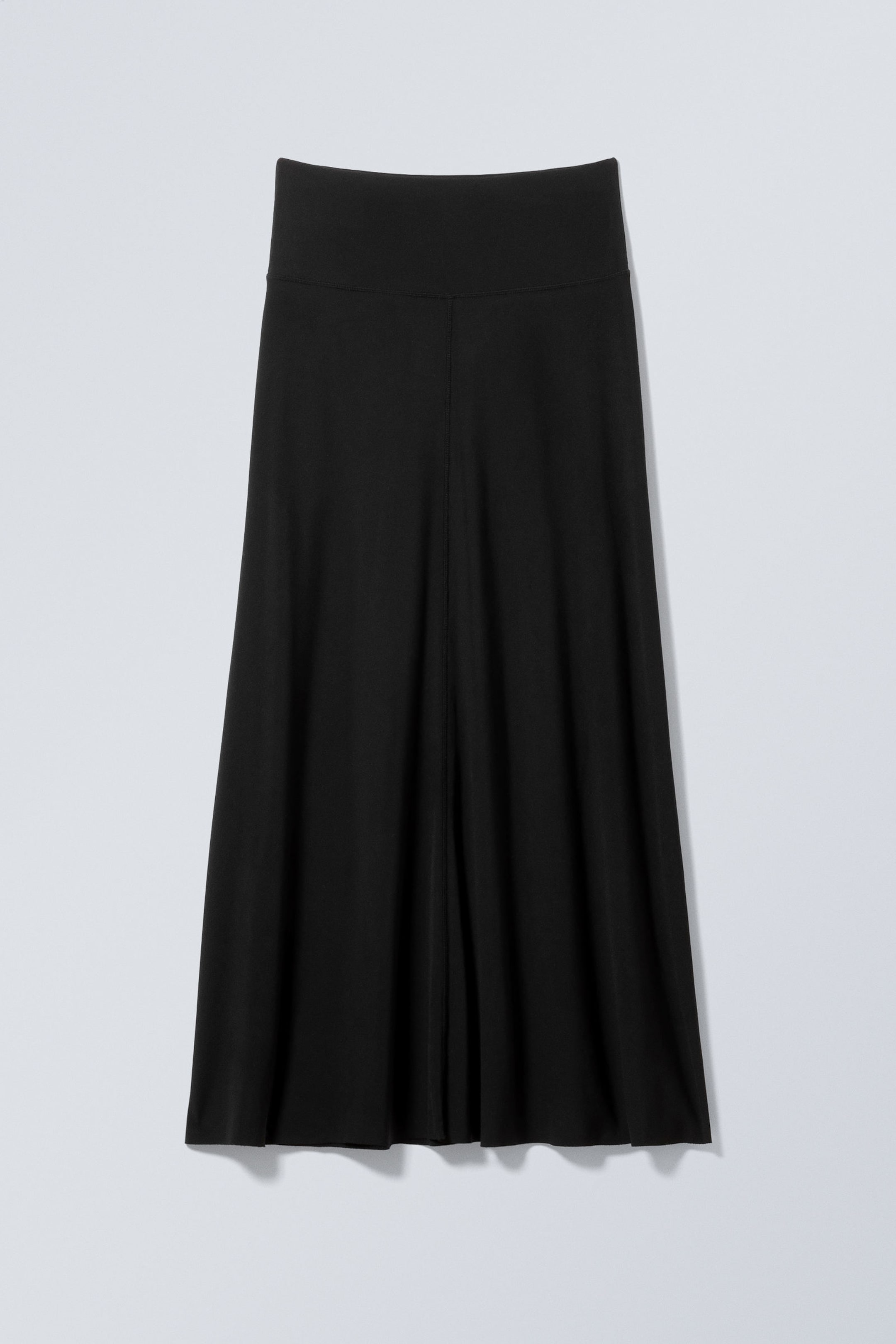 Black - Maxi Jersey Skirt - 3