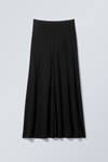 スカート ENOF jersey long skirt Black 02 ENOF jersey long skirt Black