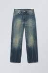 galaxy loose straight leg jeans - Gasoline Blue - Medium