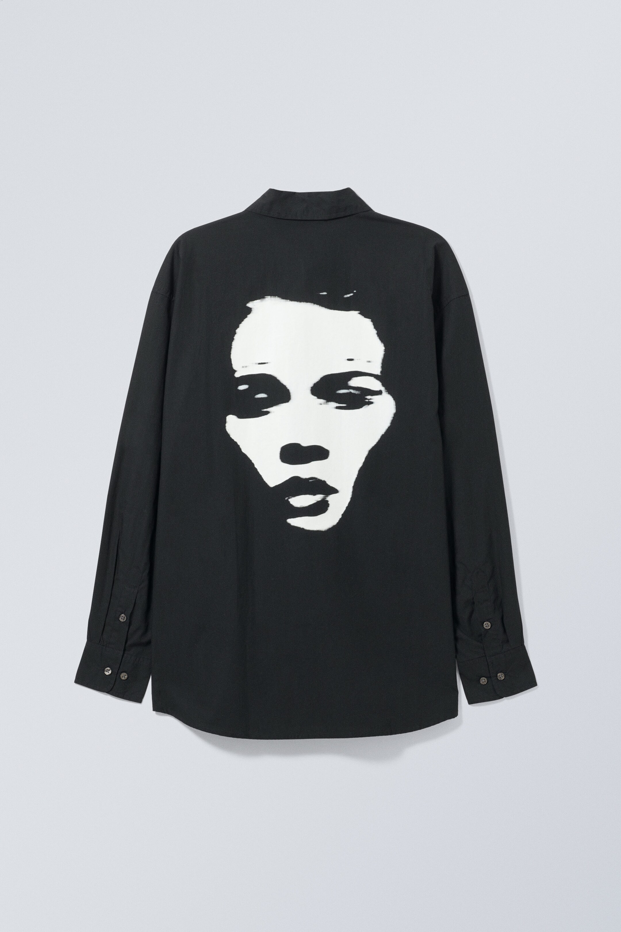 Graphic Face - Oversized Printed Shirt - 1