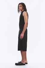 Schwarz - Astro - Lässige, weite Shorts aus Leinen-Mix - 2