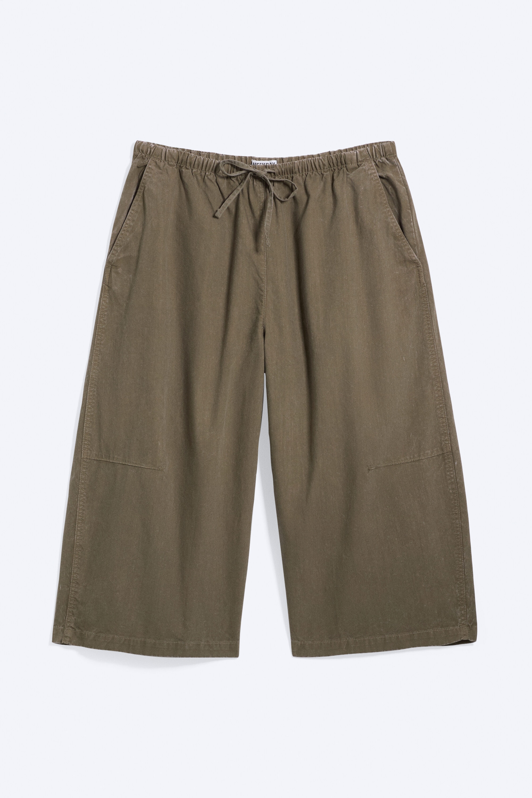 Dark Mole - Low Rise Loose Cropped Trousers - 1