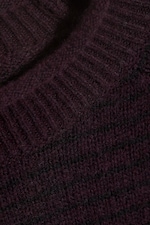 Striped Dark Purple - Avslappnad jumper i ullmix - 5
