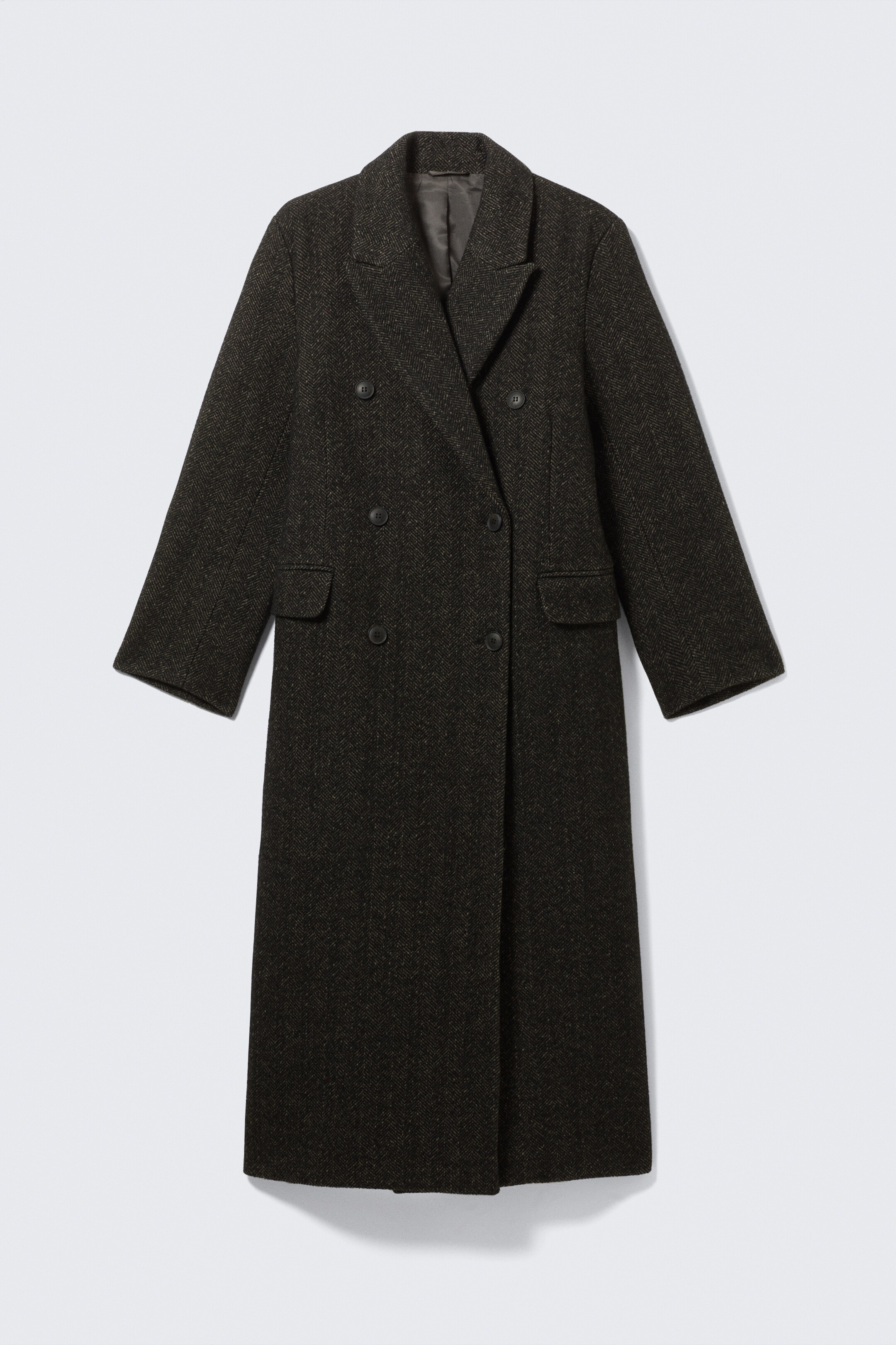 Grösseres Bild ansehen: Zweireihiger Oversized-Mantel aus Wollmischung - Dunkelbraun - DAMEN | H&M CH 6