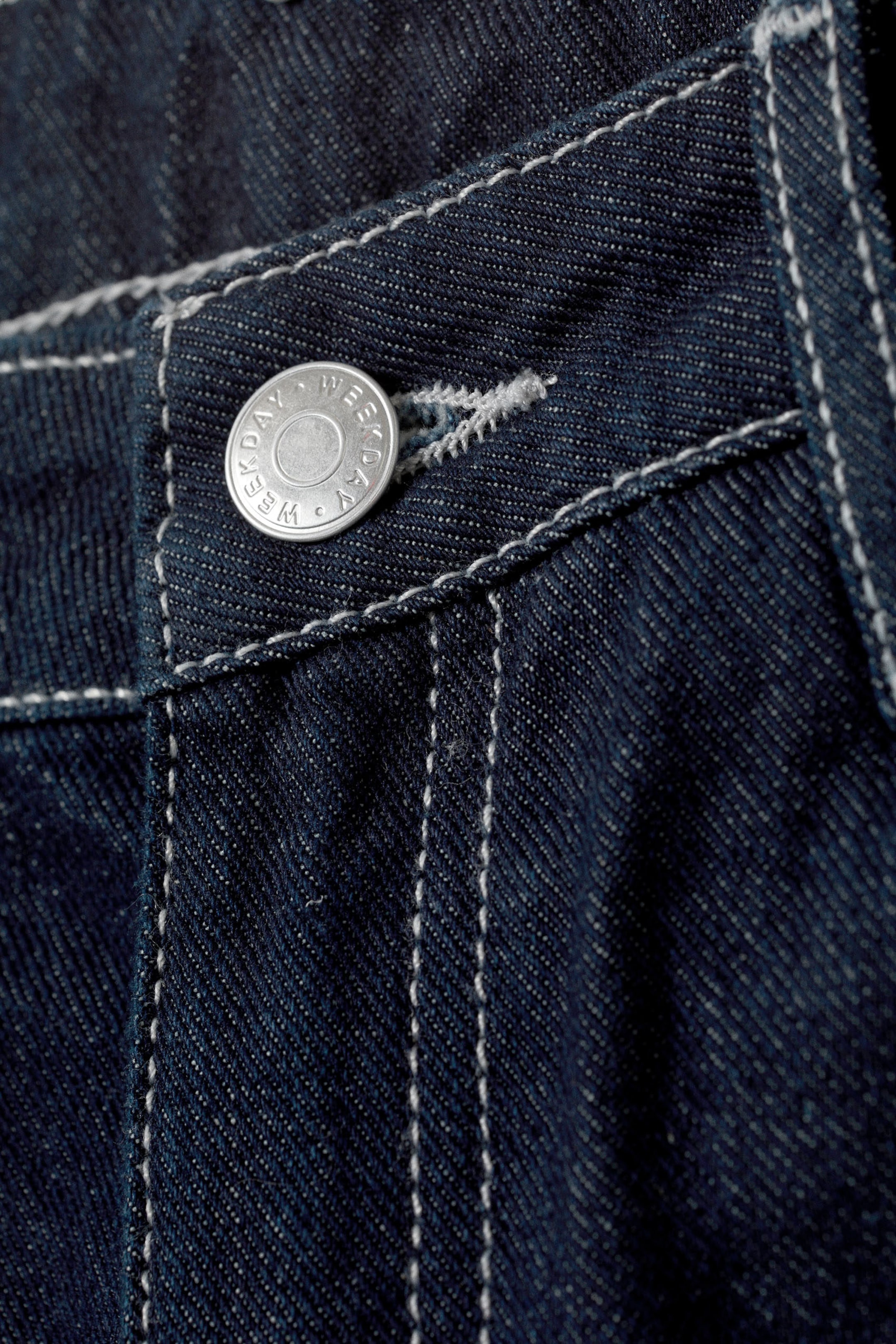 Blue Rinse - Ample Low Waist Loose Wide Jeans - 2