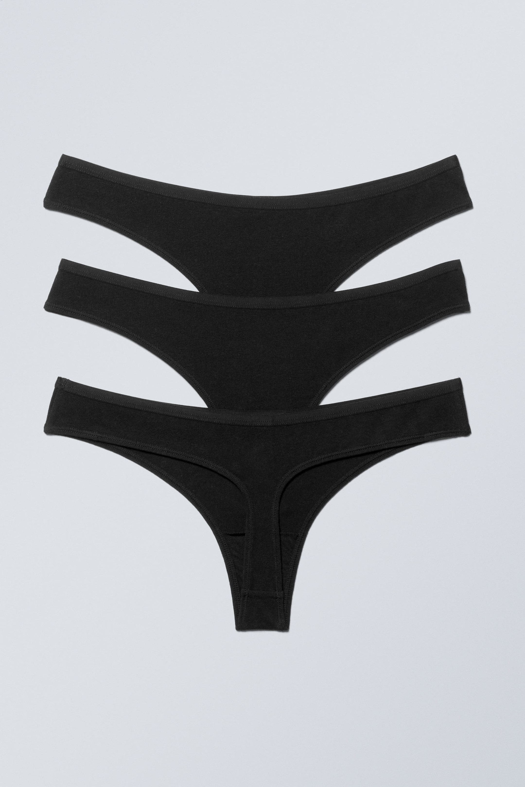 #272628 - 3-pack Soft Cotton Thongs - 2