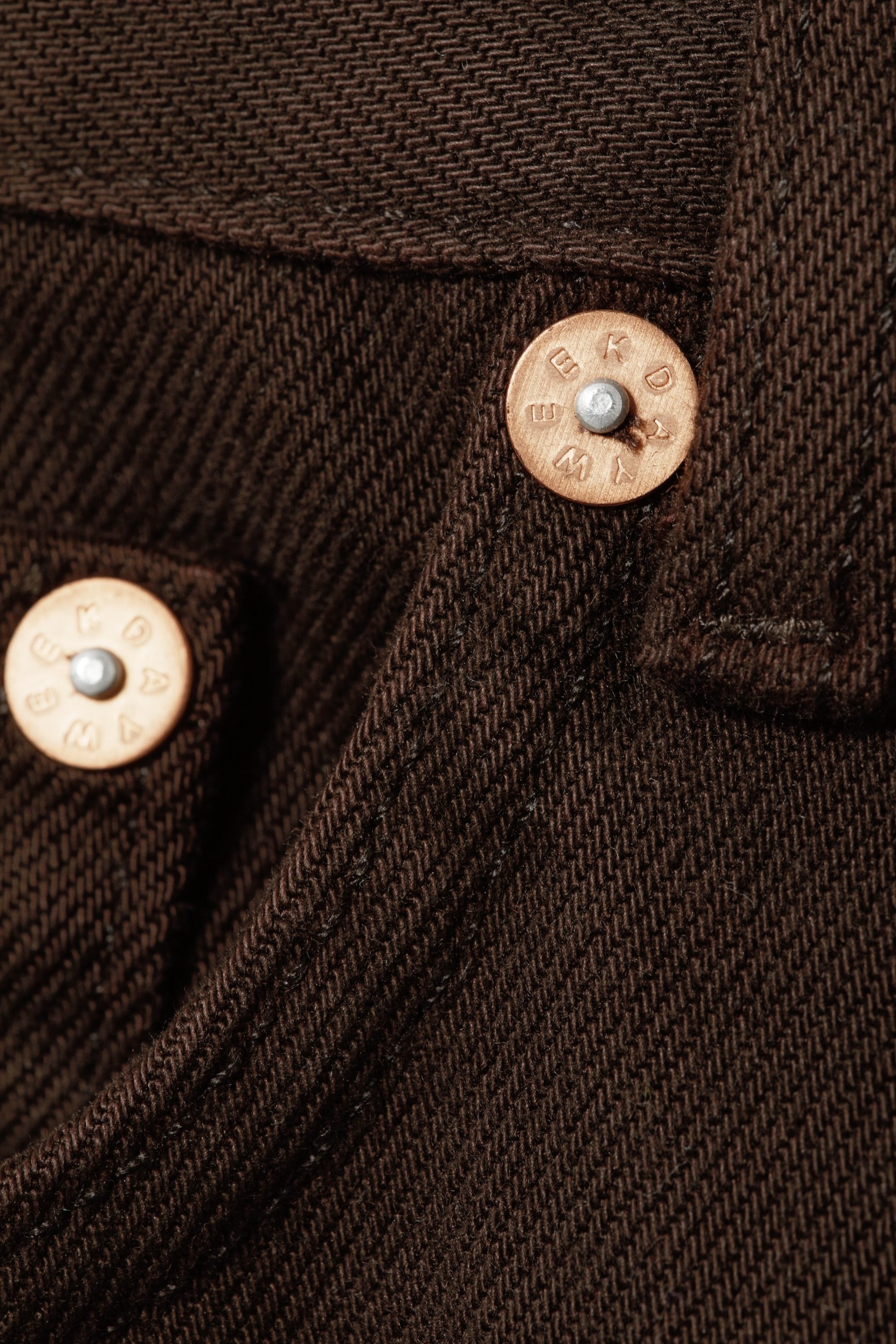 Cocoa brown - Space Mid Waist Relaxed Straight Jeans - 1