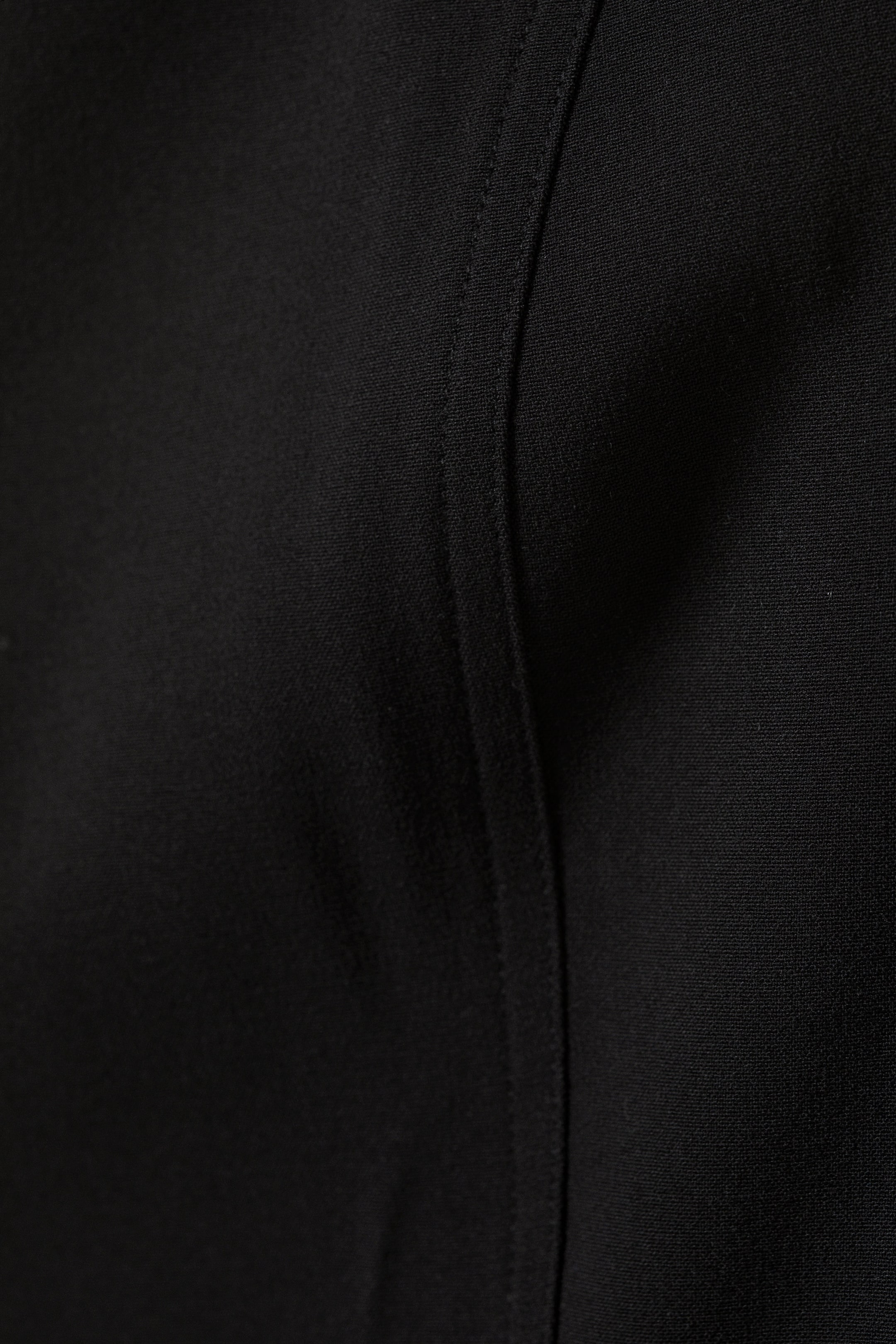 Black - Asymmetric One-Shoulder Fitted Top - 2