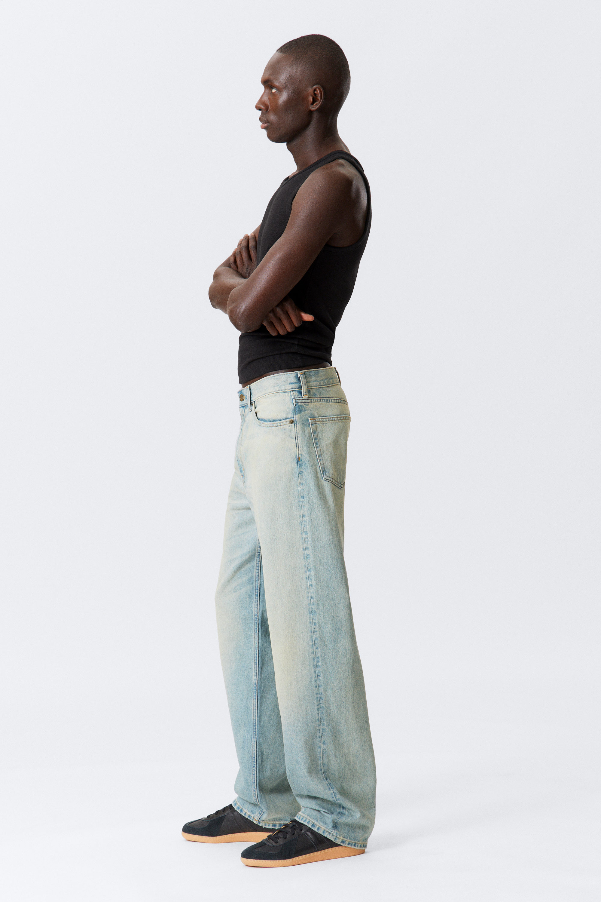 Port Blue - Hellblau - Galaxy Loose Straight Leg Jeans - 4