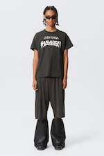 Off-black - Lady Gaga Short-Sleeved T-Shirt - 1