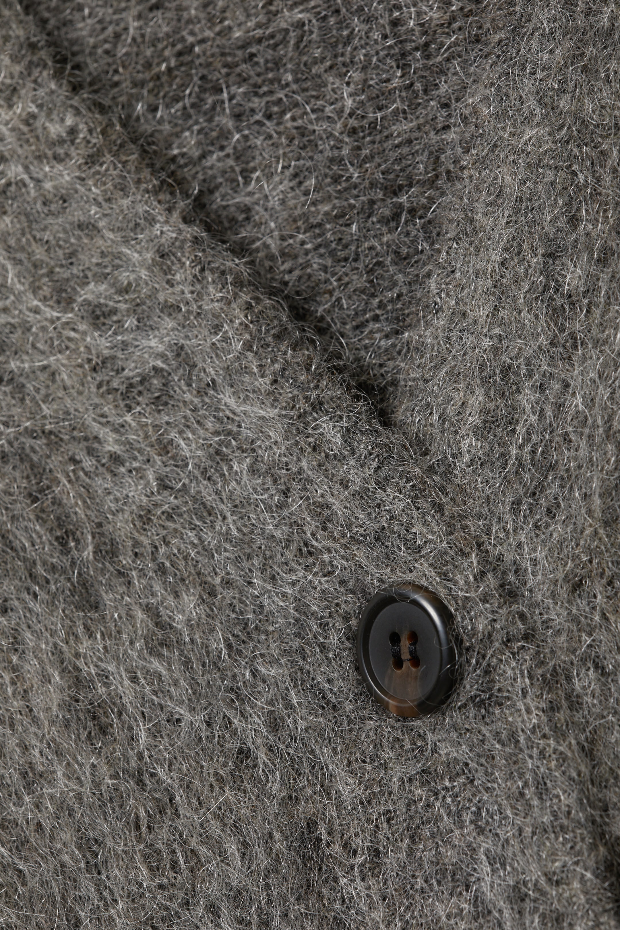 View larger image: Loose Fit Mohair Blend V-Neck Cardigan - Dark Grey - Ladies | H&M GB 5