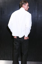 White - Relaxed Boxy Poplin Shirt - 2