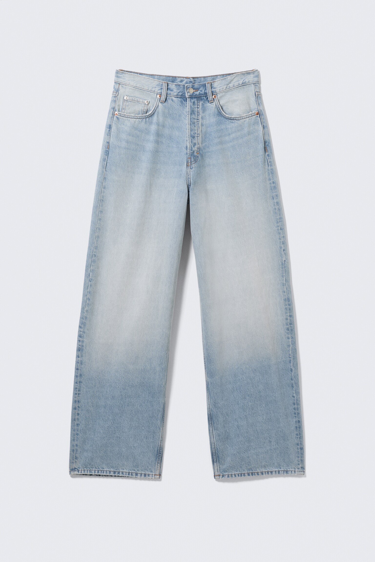 Jeans Astro Cintura Média Solta com Perna Larga - Kimberley Blue - Azul Claro/Blue Rinse - azul escuro/Arizona Azul - Azul Médio/Board Blue - Azul médio/Tuned Black - Preto/Lavagem preta - Preto/Blue Stream - azul médio/Cinzento mina/Um Azul - Azul Médio/Chelsea Black - Preto - 2