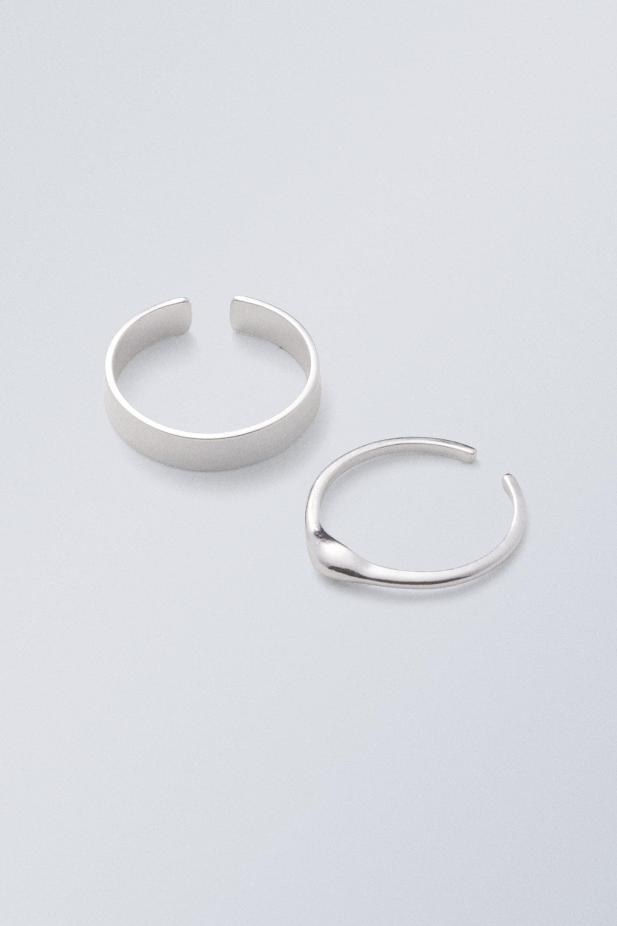 Silver - Leona Toe Ring Set - 0